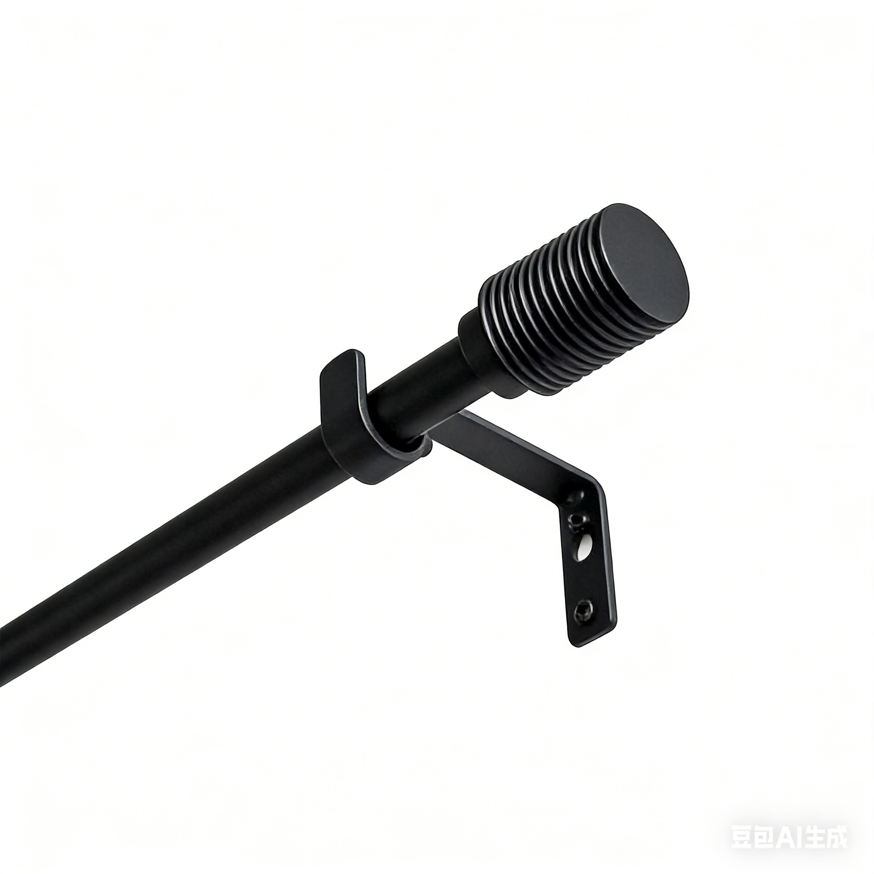 Изображение товара Настенный карниз раздвижной однорядный KREAFORTA Корк 1 d13/16 120-210 см металл цвет черный