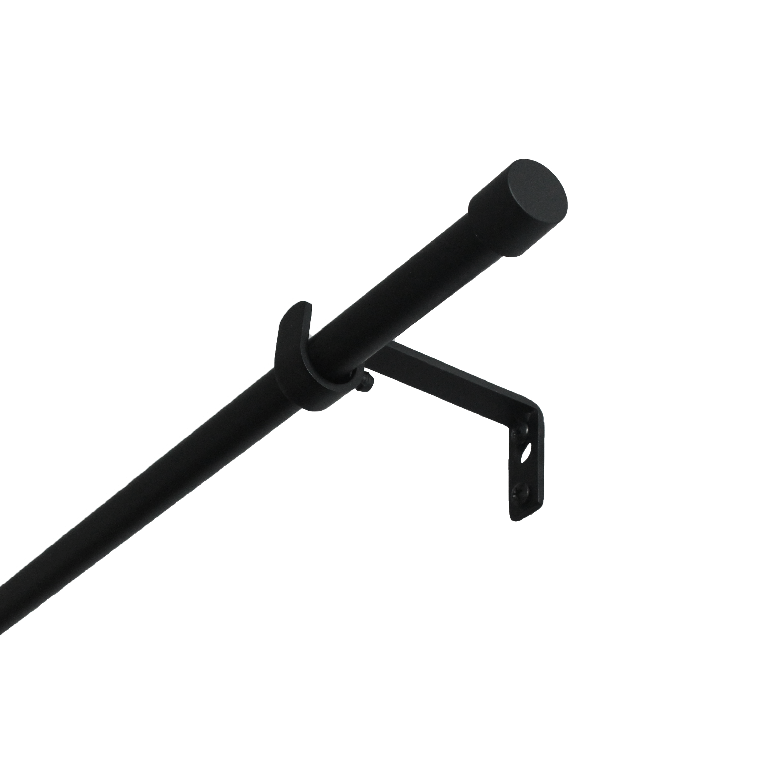 Изображение товара Настенный карниз раздвижной однорядный KREAFORTA Капан d13/16 120-210 см металл цвет черный