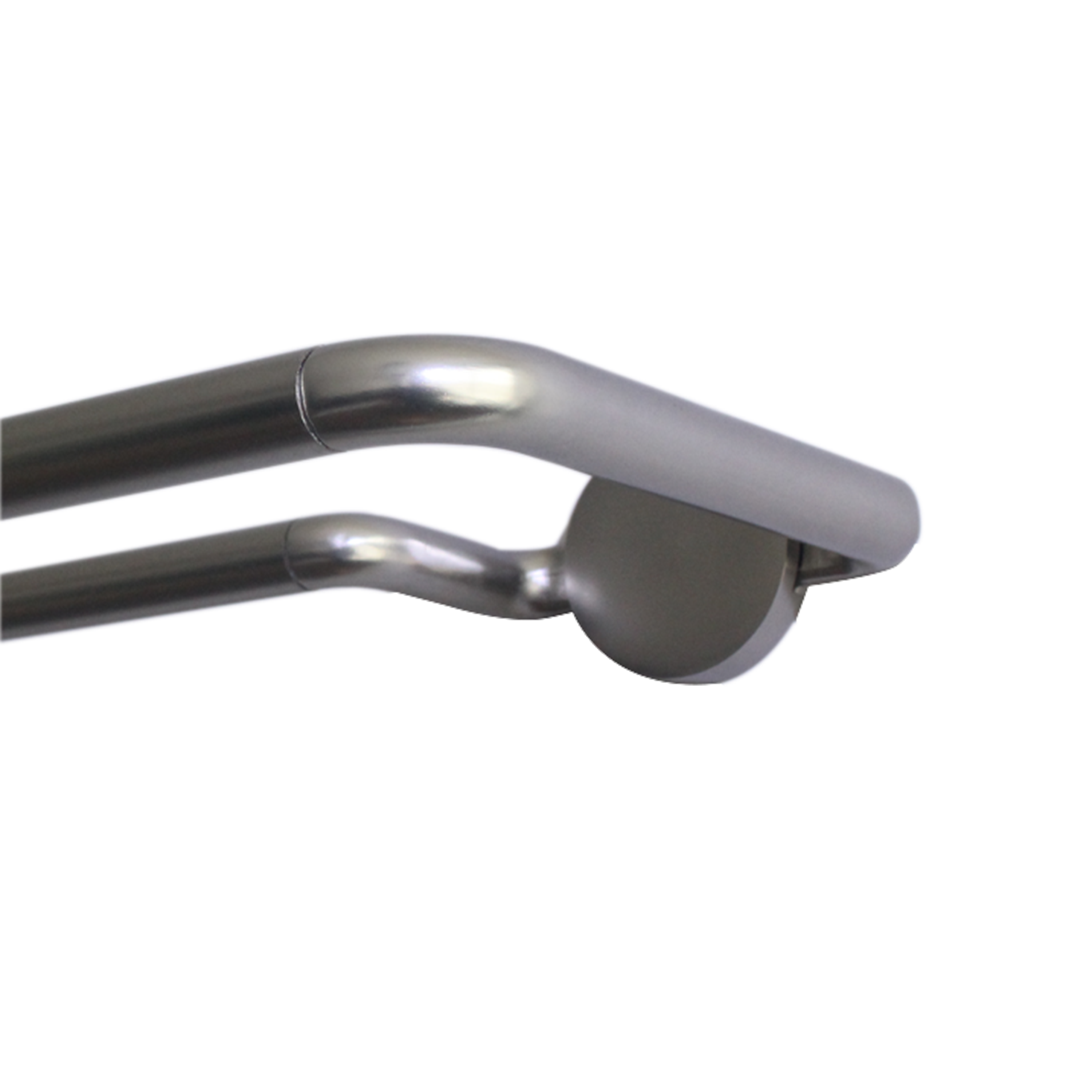 Изображение товара Настенный карниз раздвижной двухрядный KREAFORTA Сомбрио d16/19 200-360 см металл цвет никель