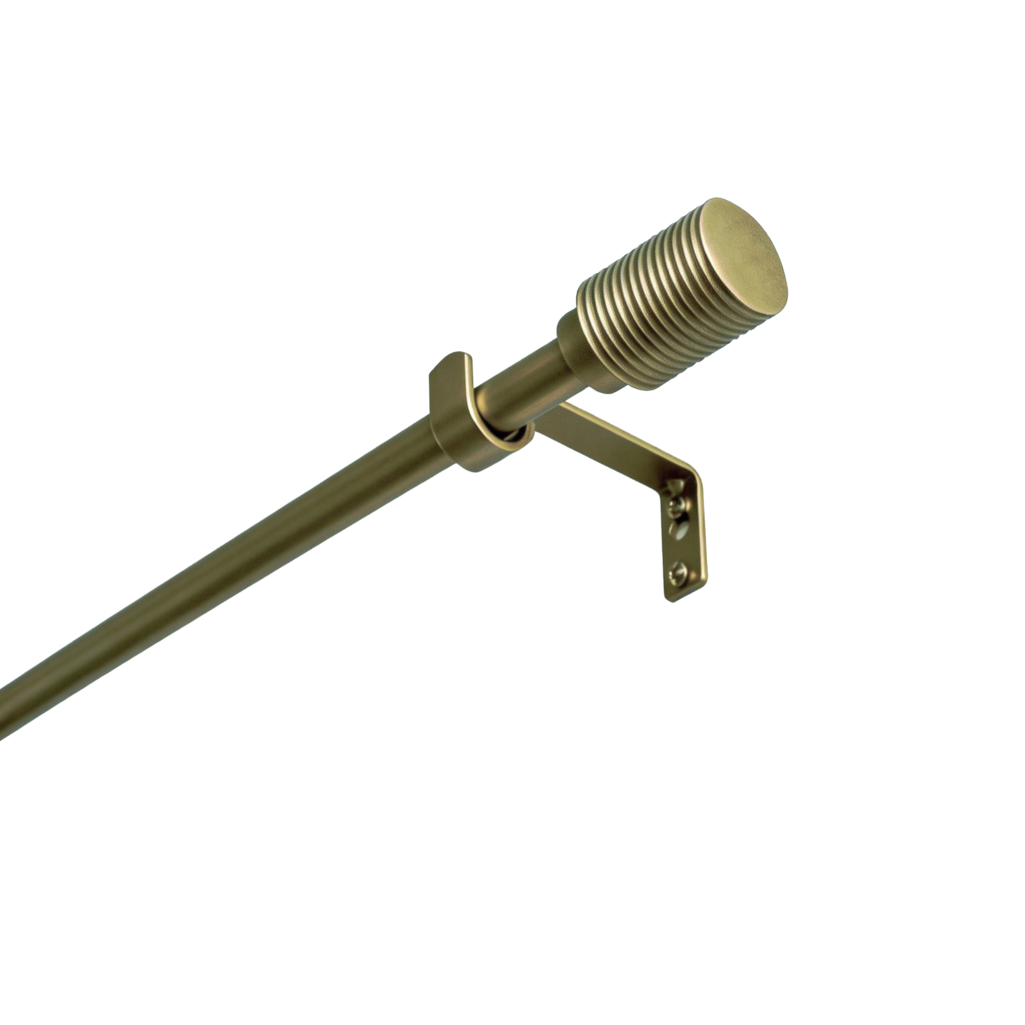 Изображение товара Настенный карниз раздвижной однорядный KREAFORTA Корк 1 d13/16 120-210 см металл цвет золотистый