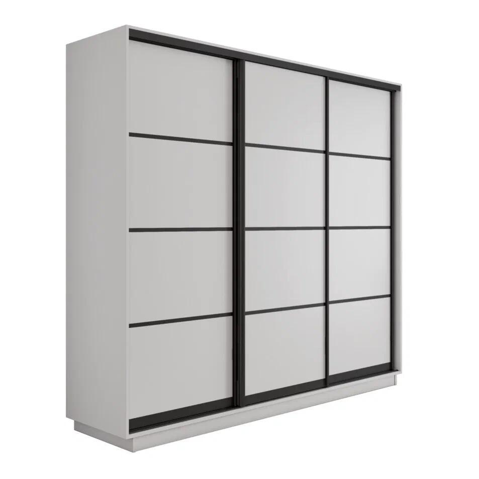 Изображение товара Шкаф-купе МЕБЕЛЬНАЯ КОМПАНИЯ Е1 Экспресс 240x240x60 см Белый