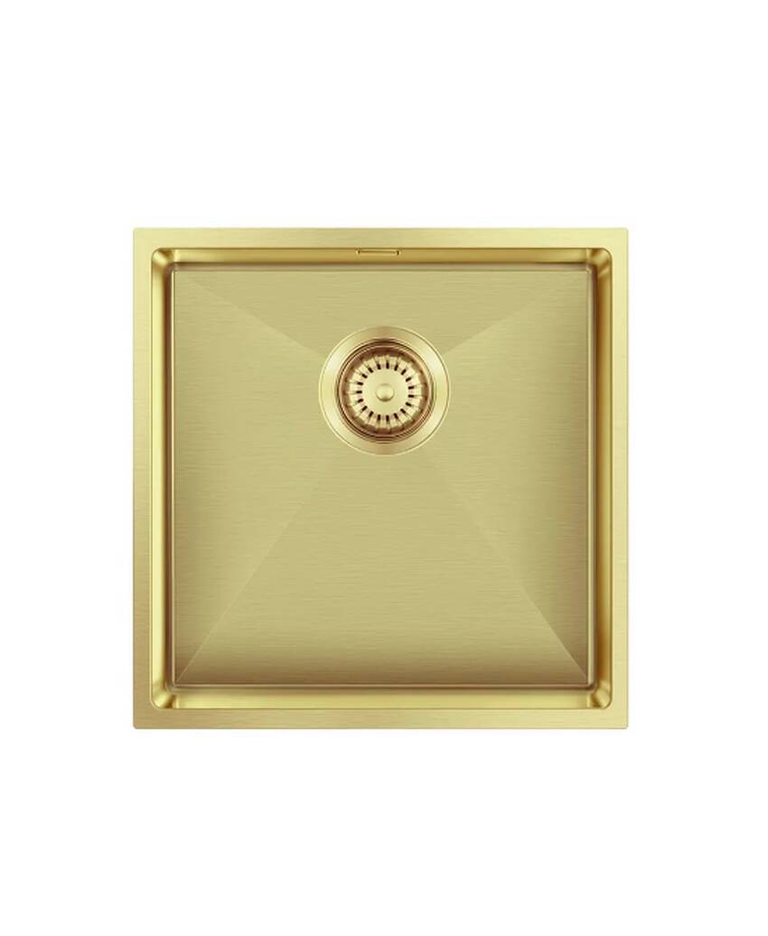 Изображение товара Мойка для кухни Seaman SME-440-LG.A 44x44 см глубина чаши 19.5 см нержавеющая сталь цвет золотой