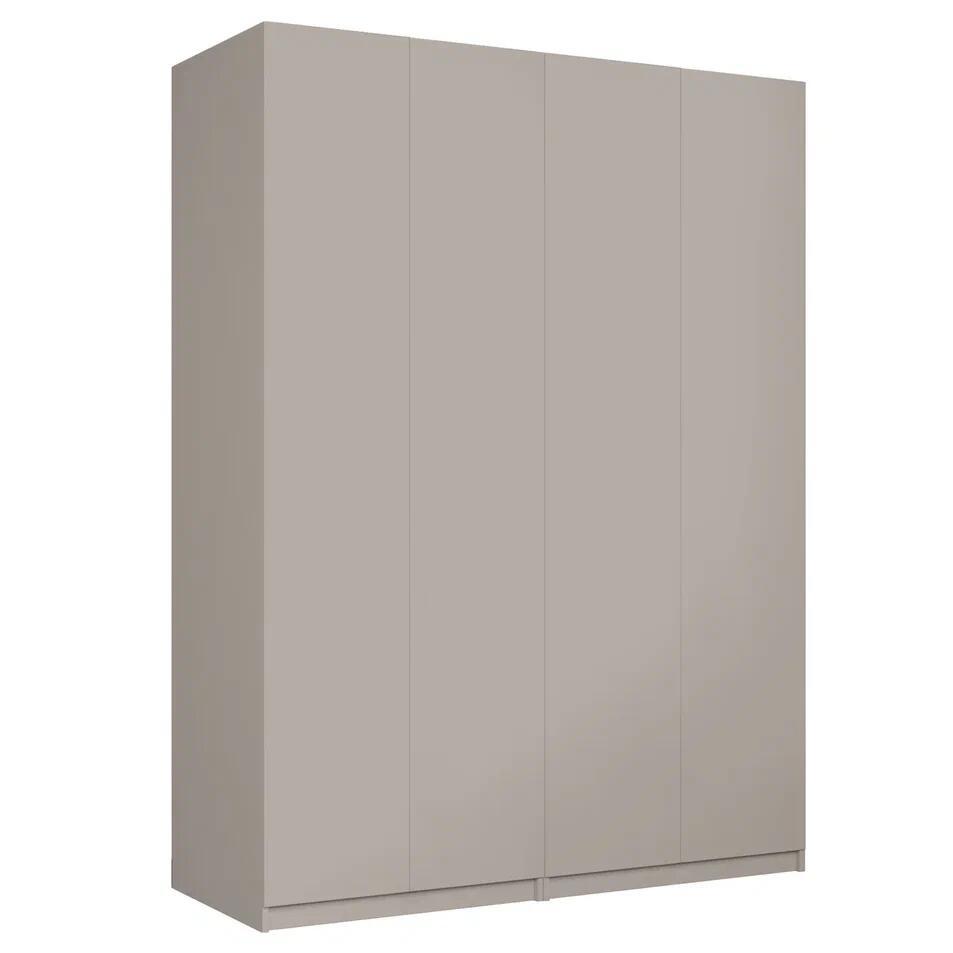 Изображение товара Шкаф распашной Мебельная компания Е 1 Локер с 4 дверями 162x220x52 см ЛДСП цвет кашемир LCKS2_G_SH_M1_1600_KH