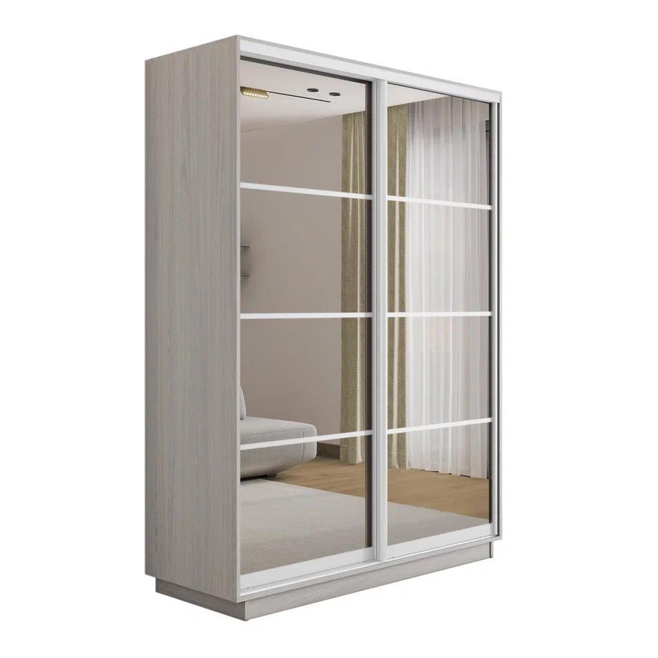 Изображение товара Шкаф-купе МЕБЕЛЬНАЯ КОМПАНИЯ Е1 Экспресс 120х60х220 см с зеркалами