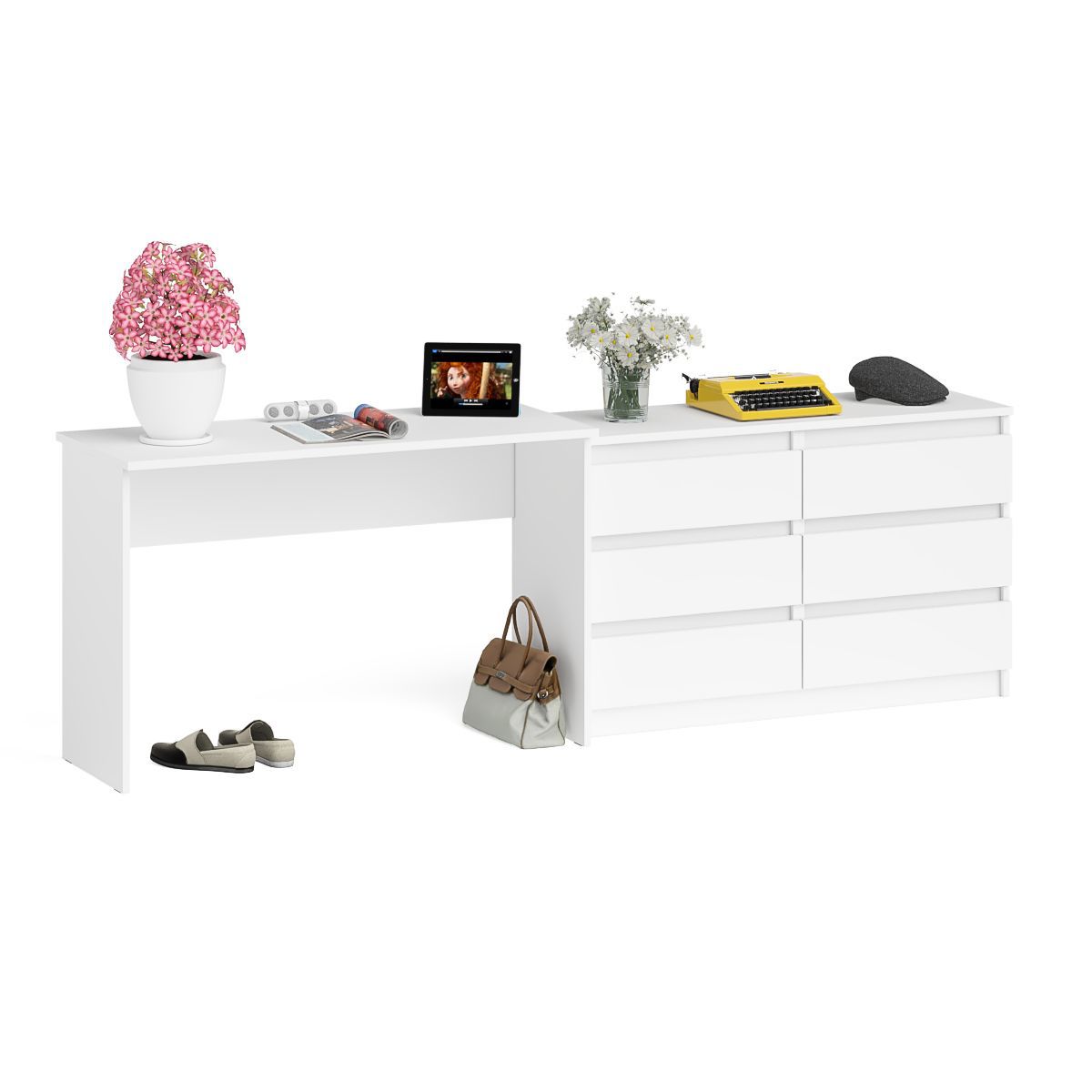 Изображение товара Письменный стол СВК МСП1200.1 Мори 120х50 см, белый