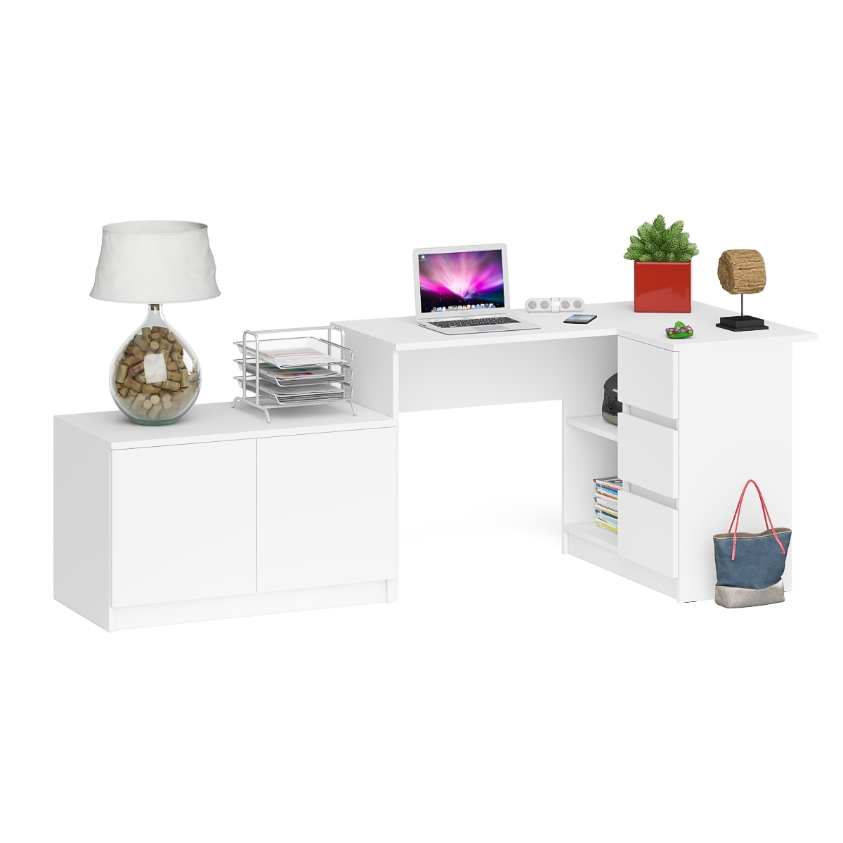 Изображение товара Стол компьютерный СВК Мори МС-16 правый 214,8x84,9x76,6 см