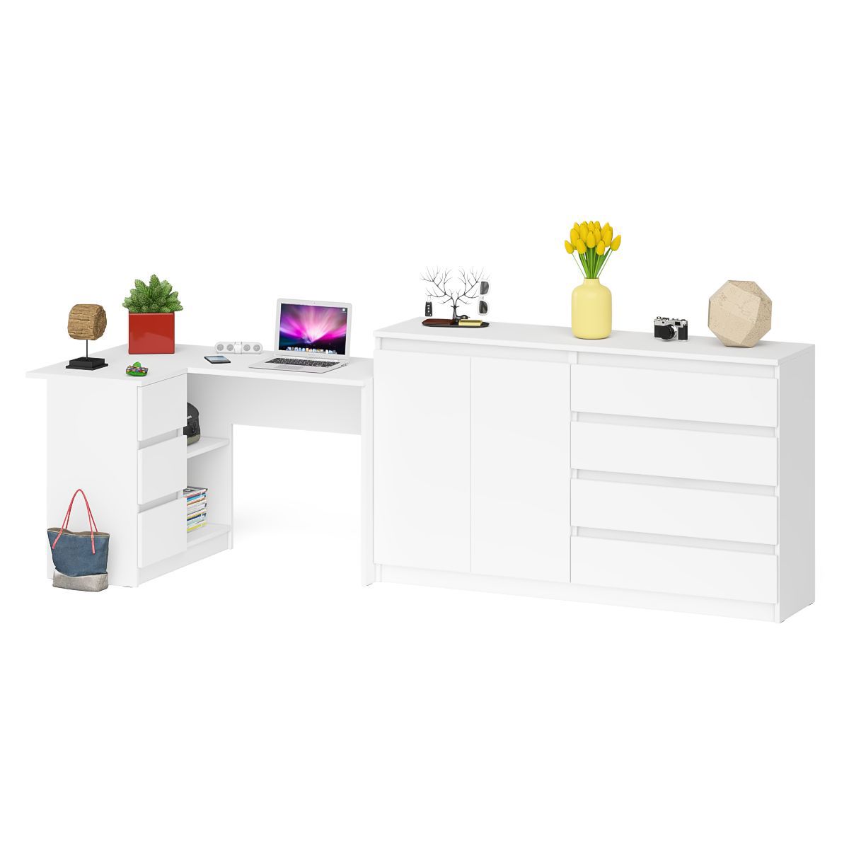 Изображение товара [Стол] СВК Мори МС-16Л+МК1600.1 Левый угловой комплект