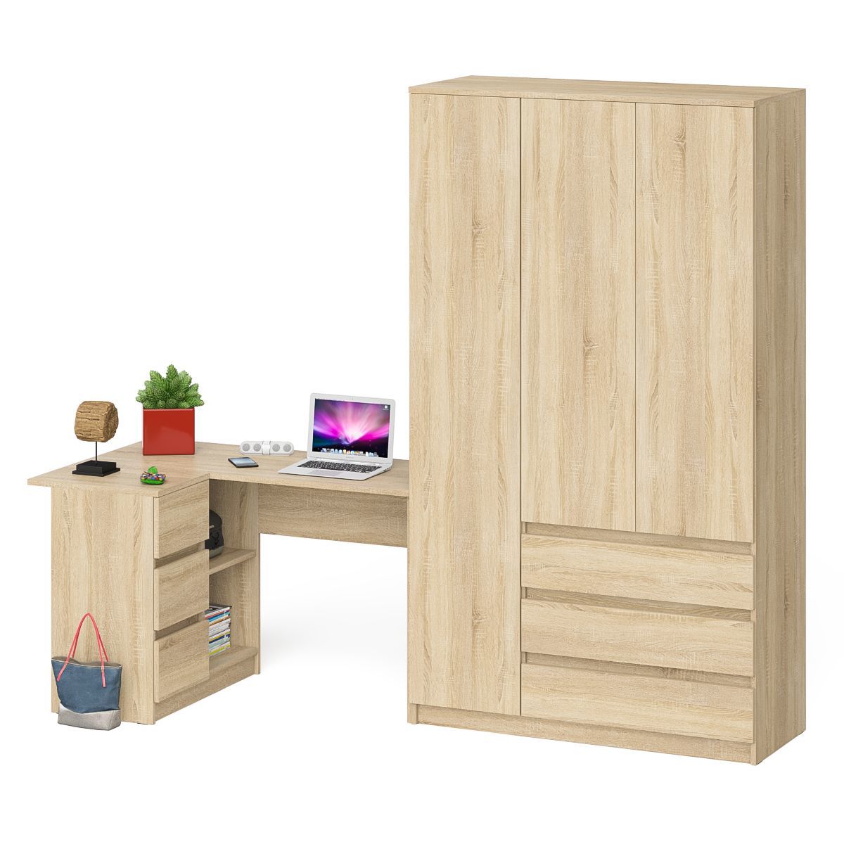 Изображение товара Компьютерный стол МС-16Л+МШ1200.1 СВК Дуб сонома