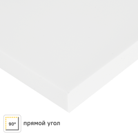 Изображение товара Кухонная столешница из искусственного камня 120x80 см белая Сноу