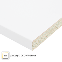 Изображение товара Кухонная столешница Delinia белая 300x60 см ДСП серия Супер белый