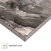 Изображение товара Столешница Рашчер 120x80 см из ДСП серого цвета глянцевая