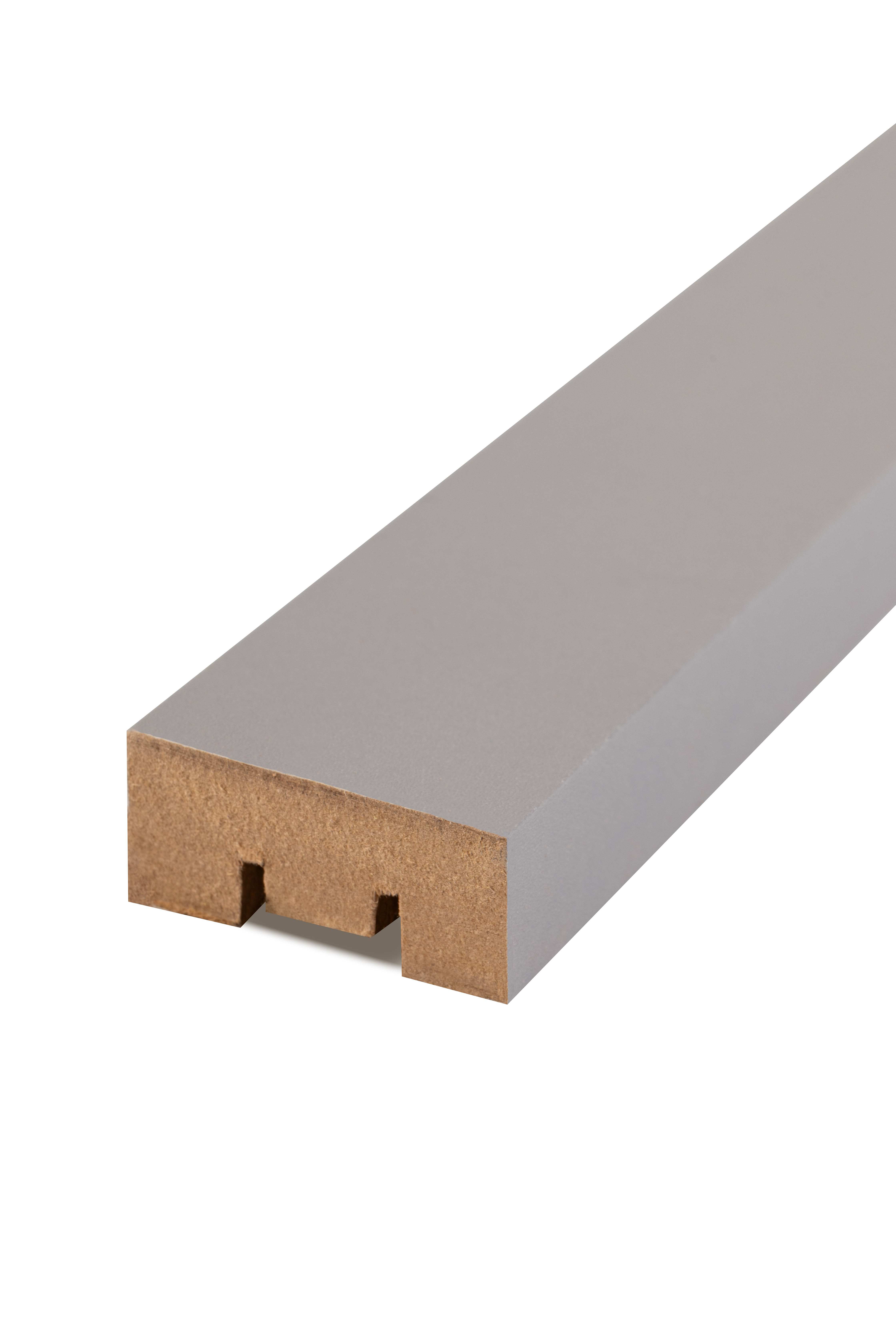 Изображение товара Декоративная панель 3D прямоугольник МДФ цвет серый 2700x35x16 мм