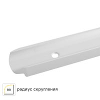 Изображение товара Угловая U-образная планка R9 60x2.8 см для столешницы металлик Россия