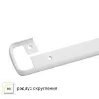 Изображение товара Планка соединительная U-образная R3 60x3.8 см для столешницы цвет матовый хром
