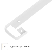 Изображение товара Планка соединительная U-образная для столешницы 60 см белая матовая R3 алюминий