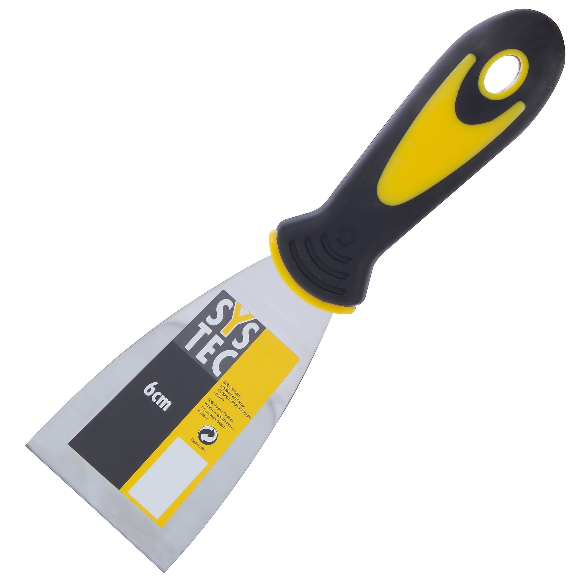 Изображение товара Шпатель SYSTEC 60 мм Нержавеющая сталь с двухкомпонентной ручкой