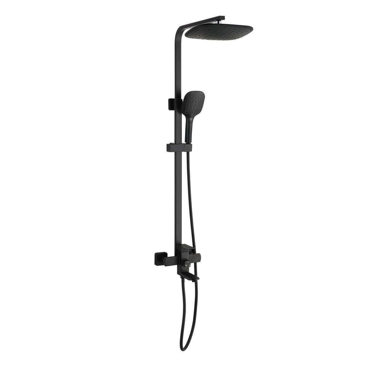 Изображение товара Душевая система Ростовская Мануфактура Сантехники SUS125BL-009DK 3 режимная цвет хром