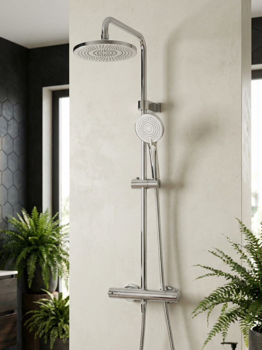 Изображение товара Душевая система с термостатом EL_STT2050 от ESKO LINE с тропическим душем