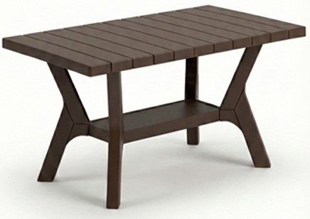 Изображение товара Садовый стол нераздвижной Adriano Easy Comfort 76x76x14 см пластик коричневый Изображение товара Садовый стол нераздвижной Adriano Easy Comfort 76x76x14 см пластик коричневый