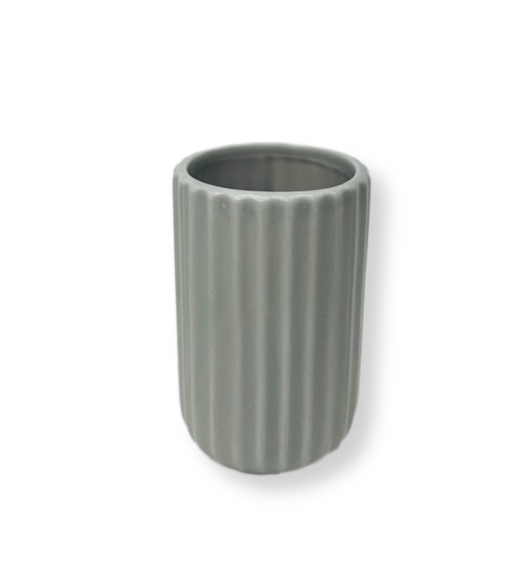 Изображение товара Стакан для зубных щеток Primanova Chis DR-73502 из керамики серый