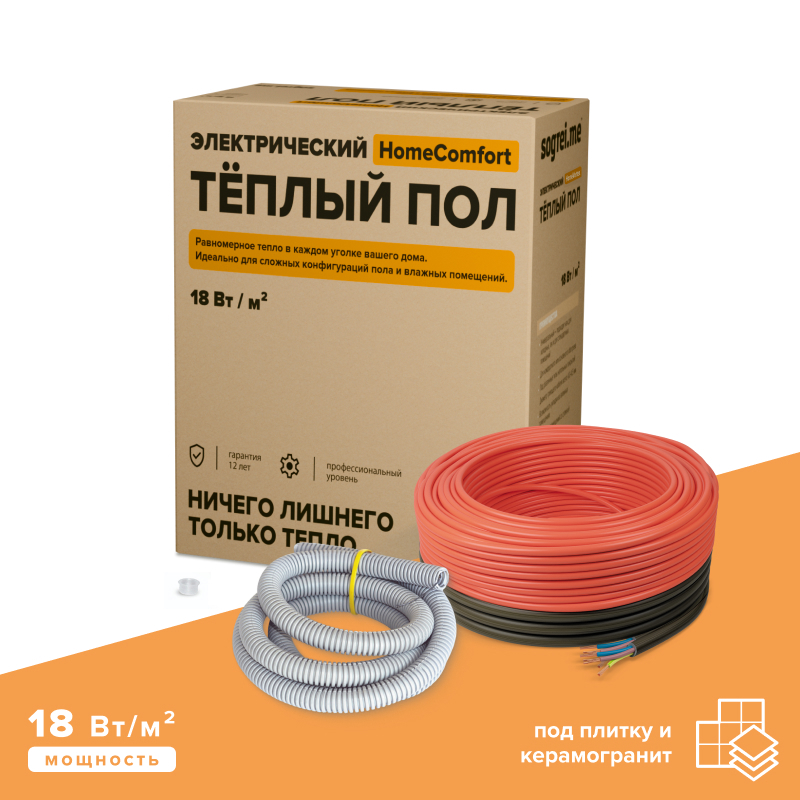 Изображение товара Теплый пол Sogrei.me HomeComfort UHK-S 18W для влажных помещений Изображение товара Теплый пол Sogrei.me HomeComfort UHK-S 18W для влажных помещений