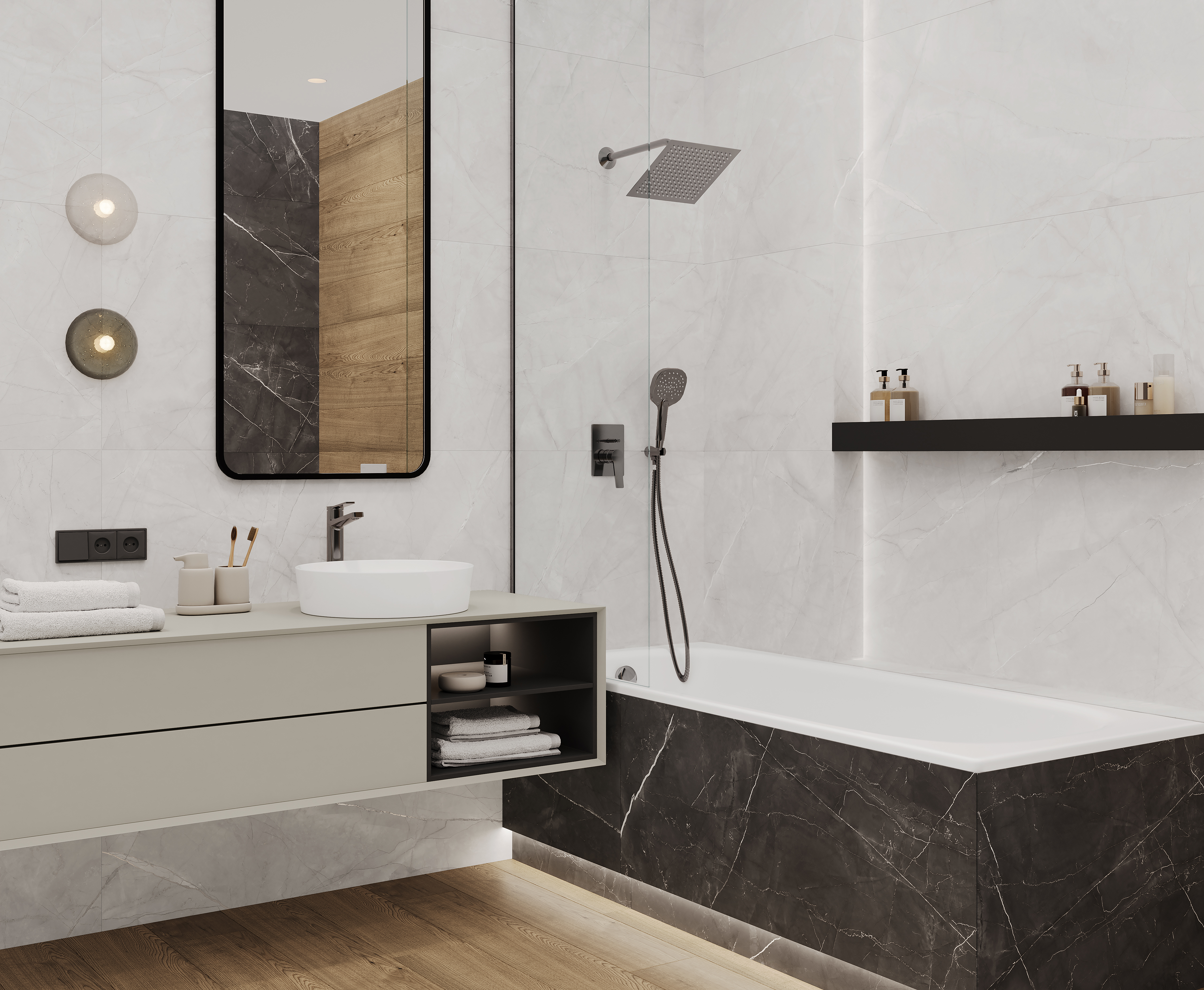 Изображение товара Керамогранит Laparet Timeless Grafite LP6012G0031R 59.5x119.1 матовый графит