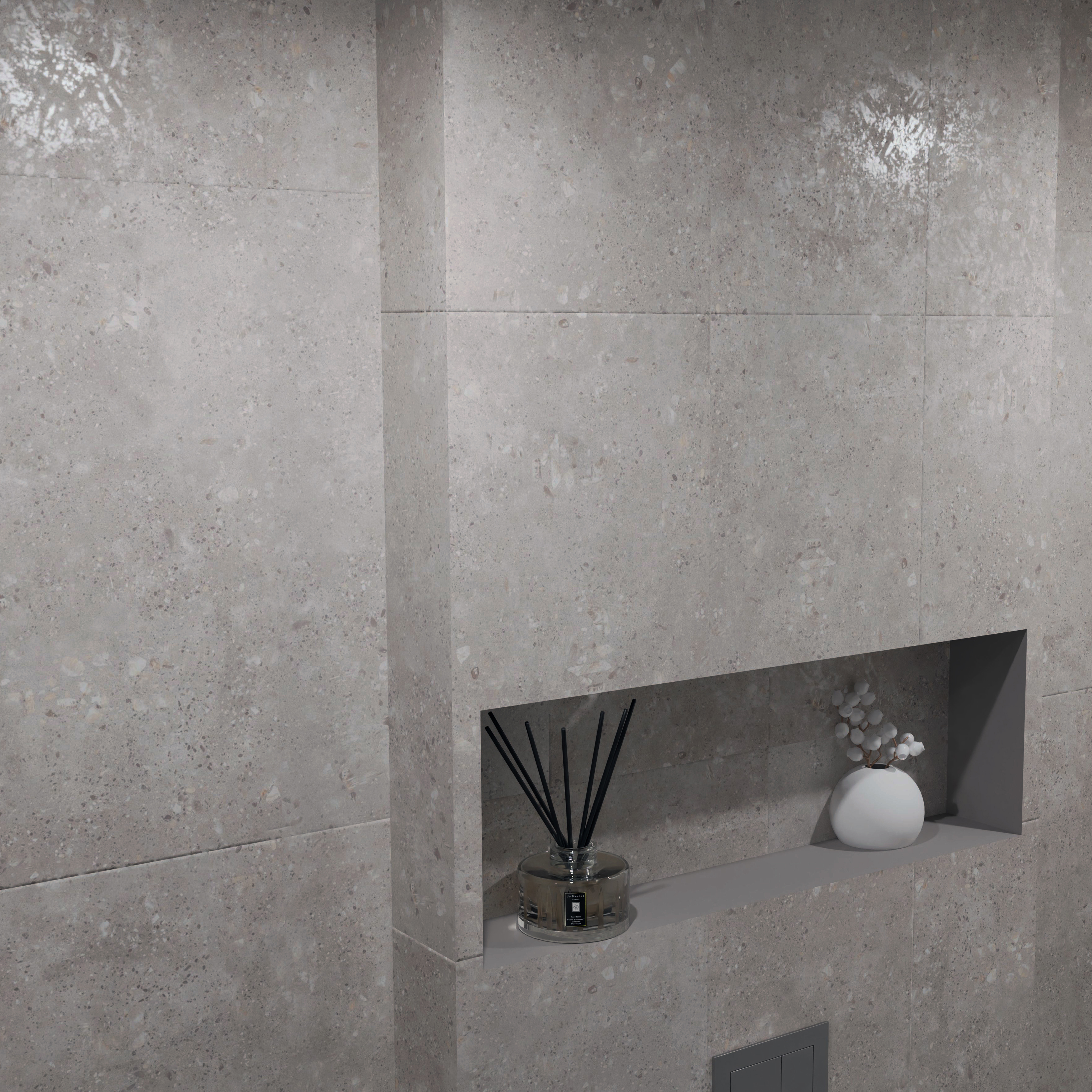 Изображение товара Настенная плитка AXIMA Дигория 30x60 см Светло-серый матовый бетон