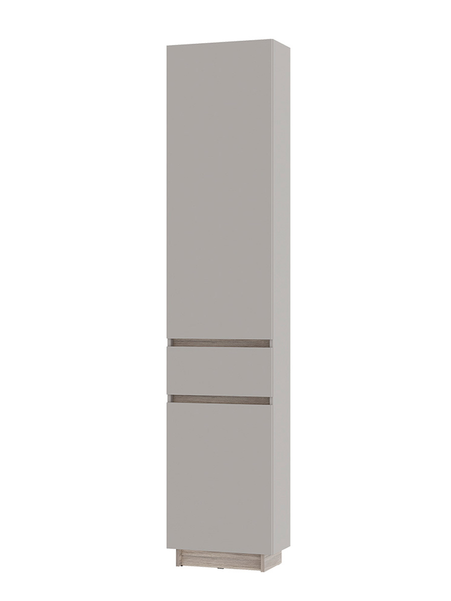 Изображение товара Шкаф распашной Bts Багира с 2 дверями 50.2x238.4x51 см ЛДСП цвет дуб смоки/кашемир