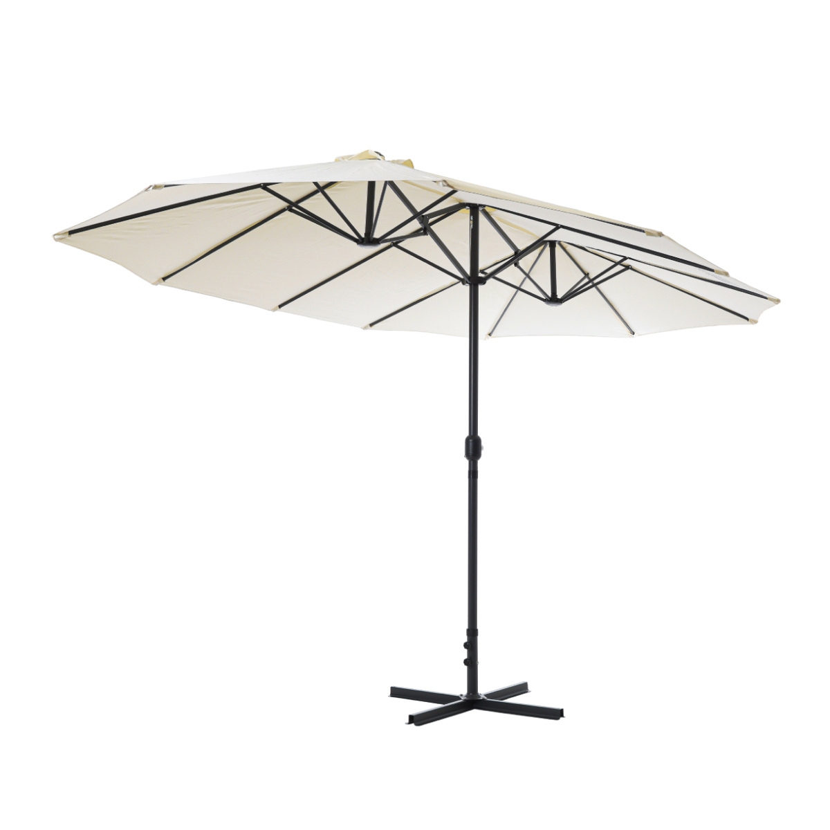 Изображение товара Зонт садовый с центральной опорой Green Glade 72141 270x270 см h 250 см прямоугольный бежевый