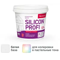 Изображение товара Краска фасадная Bayramix Silicon Profi матовая цвет белый база А 0.9 л