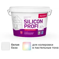Изображение товара Краска фасадная Bayramix Silicon Profi матовая цвет белый база А 2.7 л