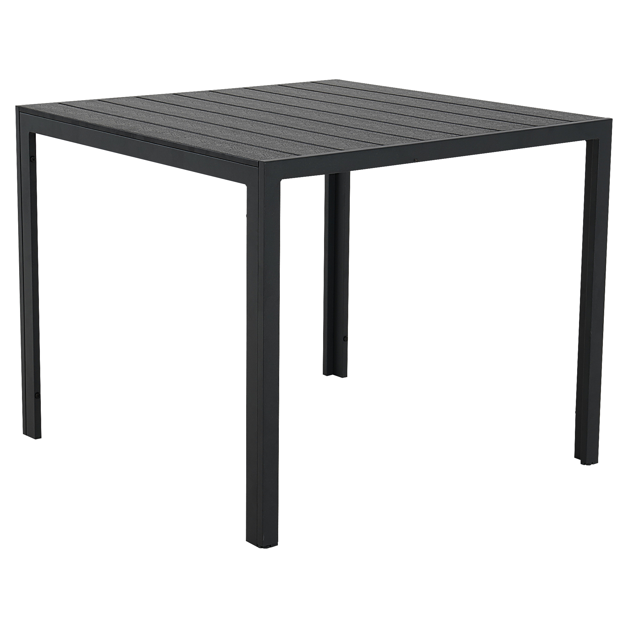 Изображение товара Садовый нераздвижной стол BEGINIA Lyra 90x90 см металл серый для дачи и сада