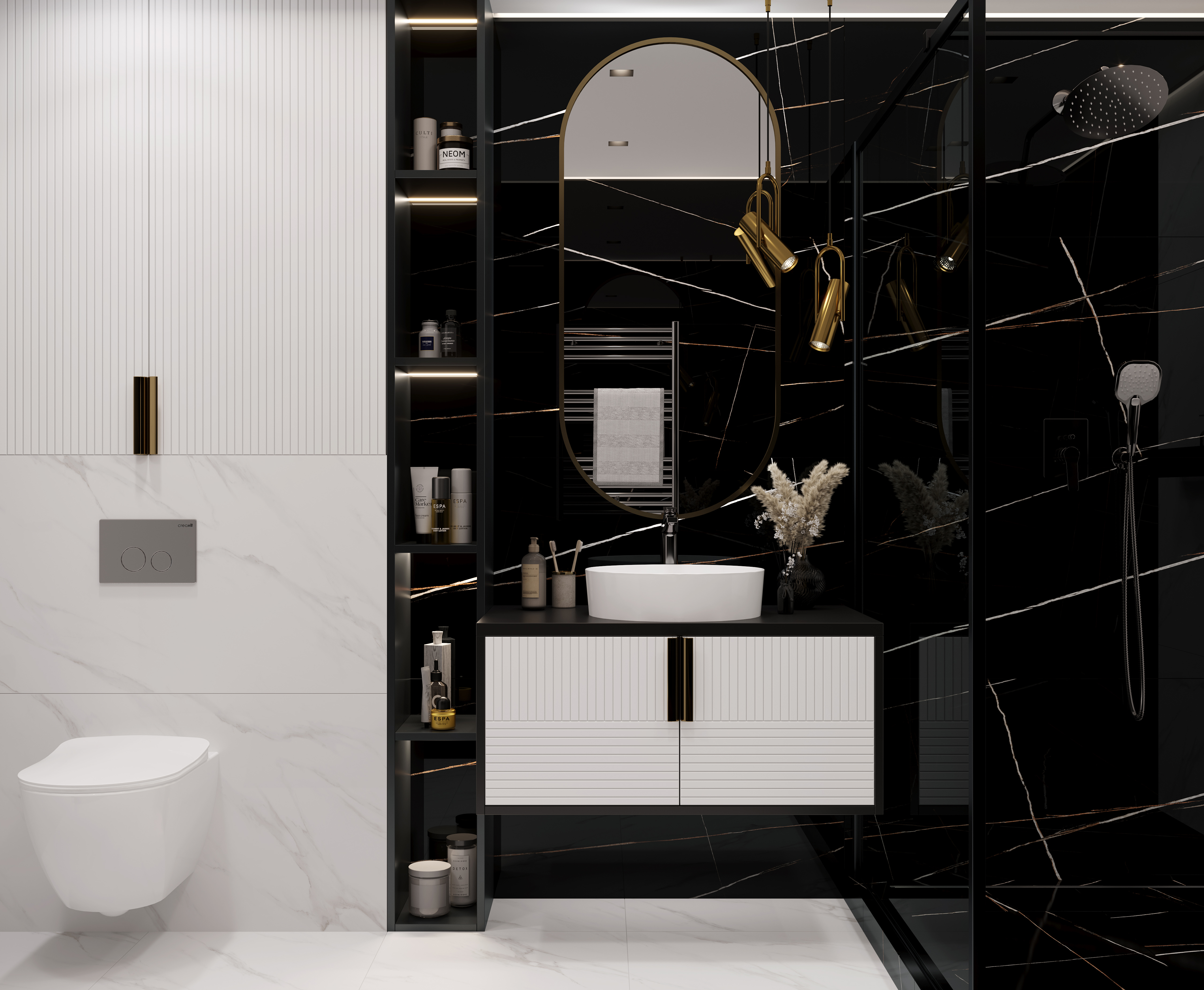 Изображение товара Керамогранит Laparet Lawa Black 60x120см 1.44 м² цвет черный