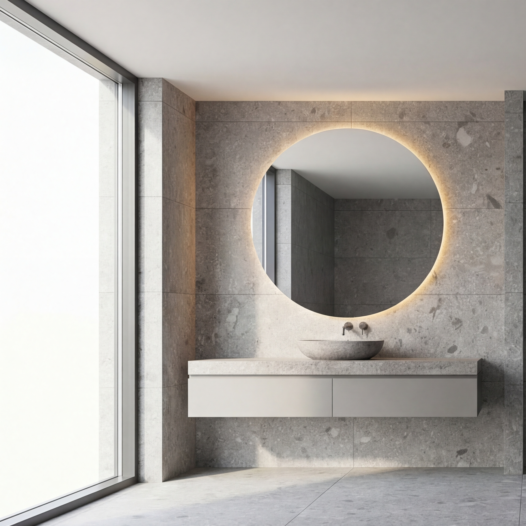 Изображение товара Керамогранит КЕРАМОПРО Artemis Grey 60x120 Каро серый