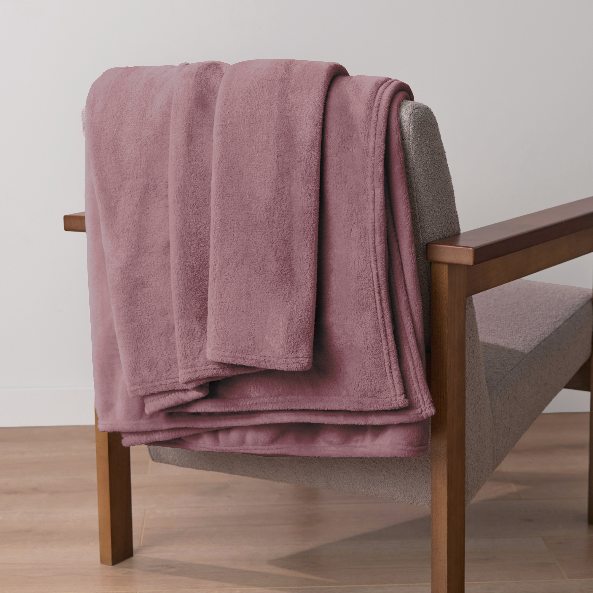 Изображение товара Плед KREAFORTA Flandria 200x220 см фланель цвет лаванда