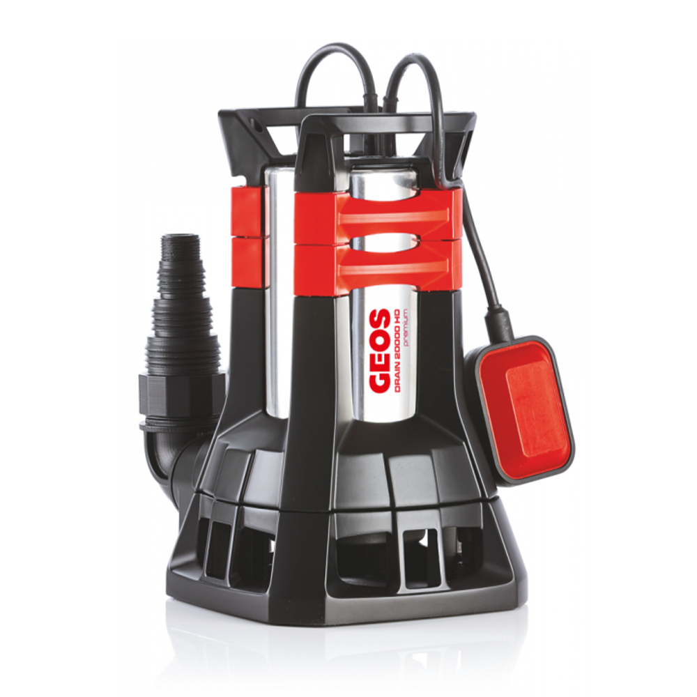 Изображение товара GEOS Premium Drain 20000 HD насос погружной для грязной воды 19980 л ч 1300 Вт