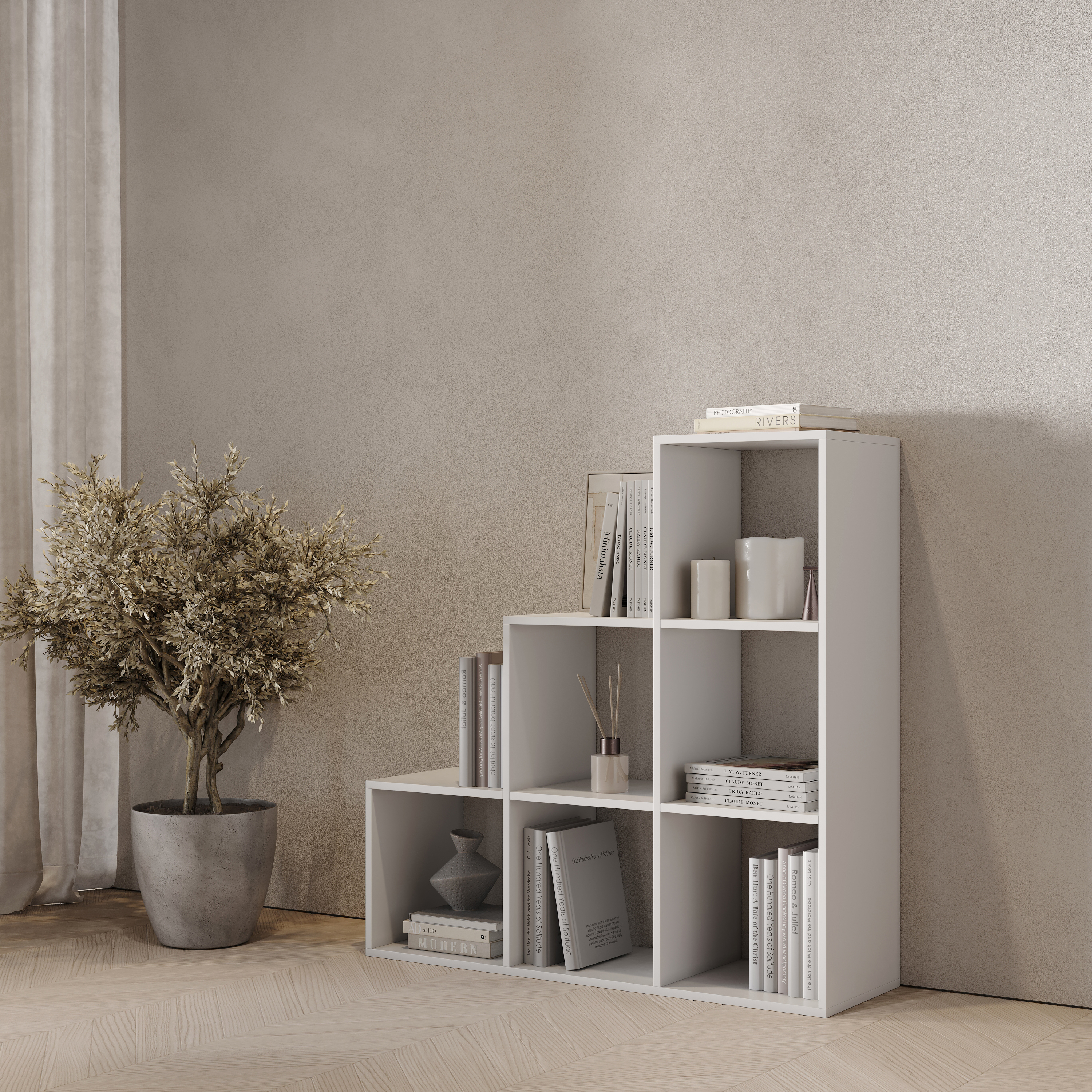 Изображение товара Стеллаж KONSENSA Руан 6 секций 104х104 см белый