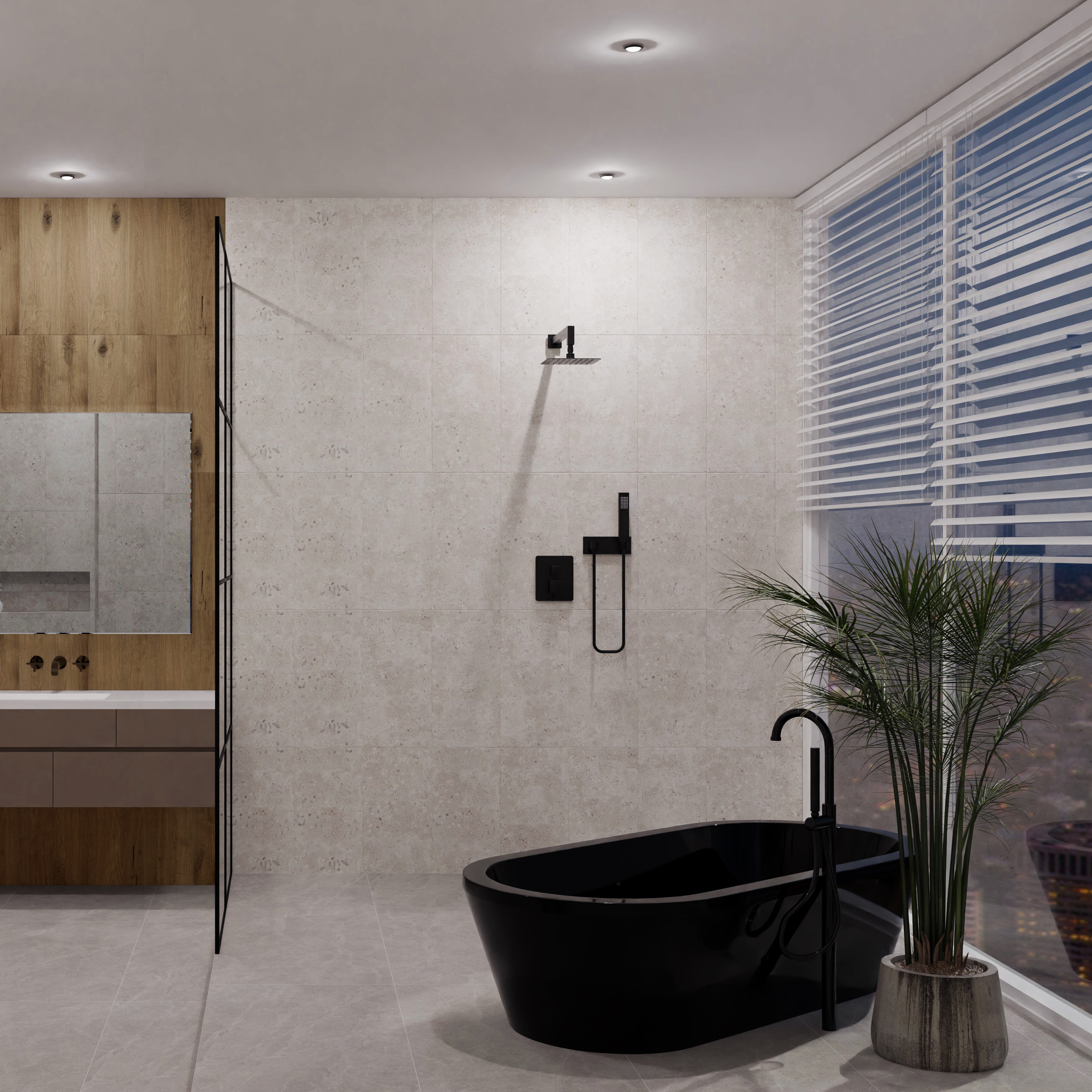 Изображение товара Настенная плитка AXIMA Дигория 30x60 светло-бежевый матовый Бетон