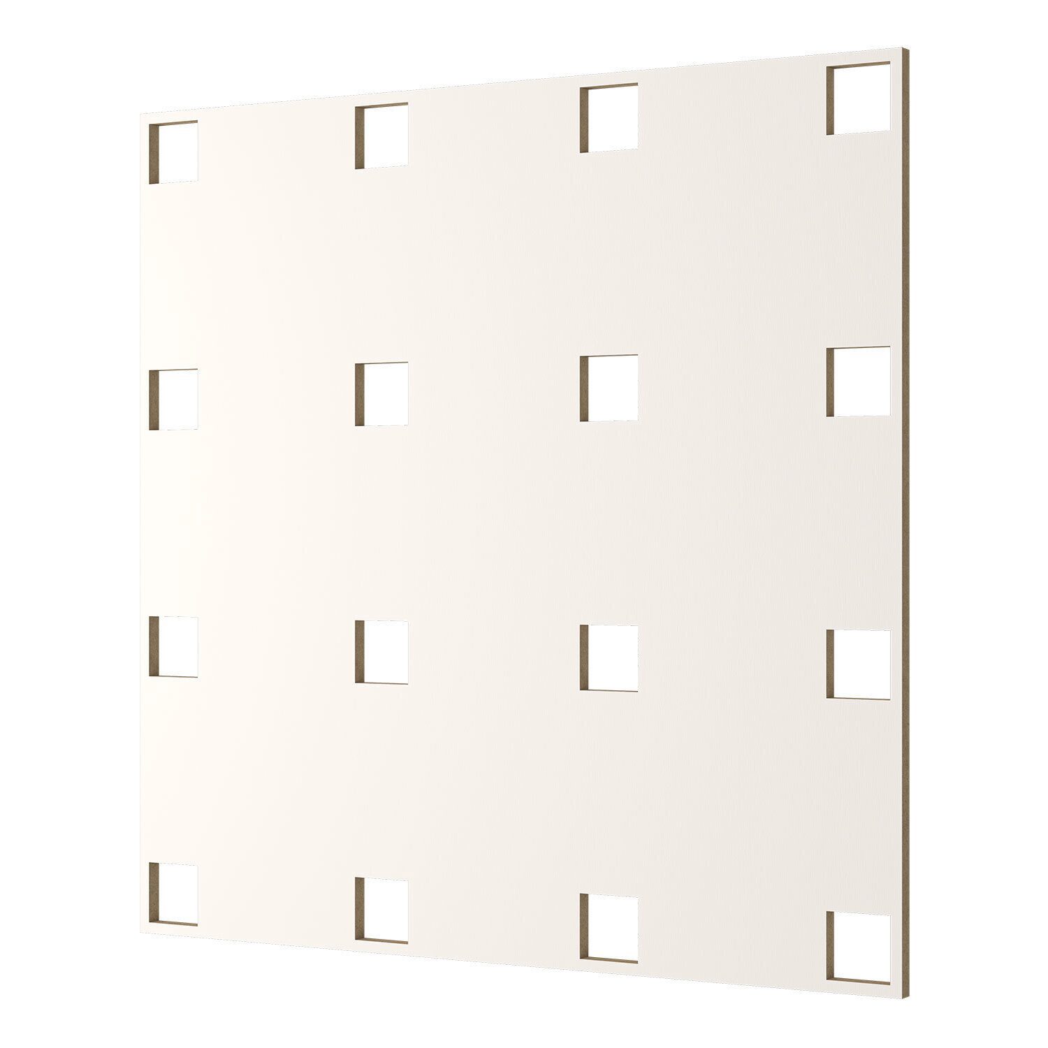 Изображение товара Перфорированная панель Cosca Décor Квадро белый 1030x695x3мм 7.16м² 10шт