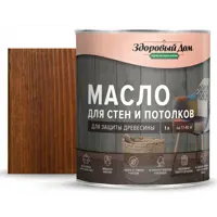Изображение товара Масло для стен и потолков Здоровый дом цвет махагон 1 л