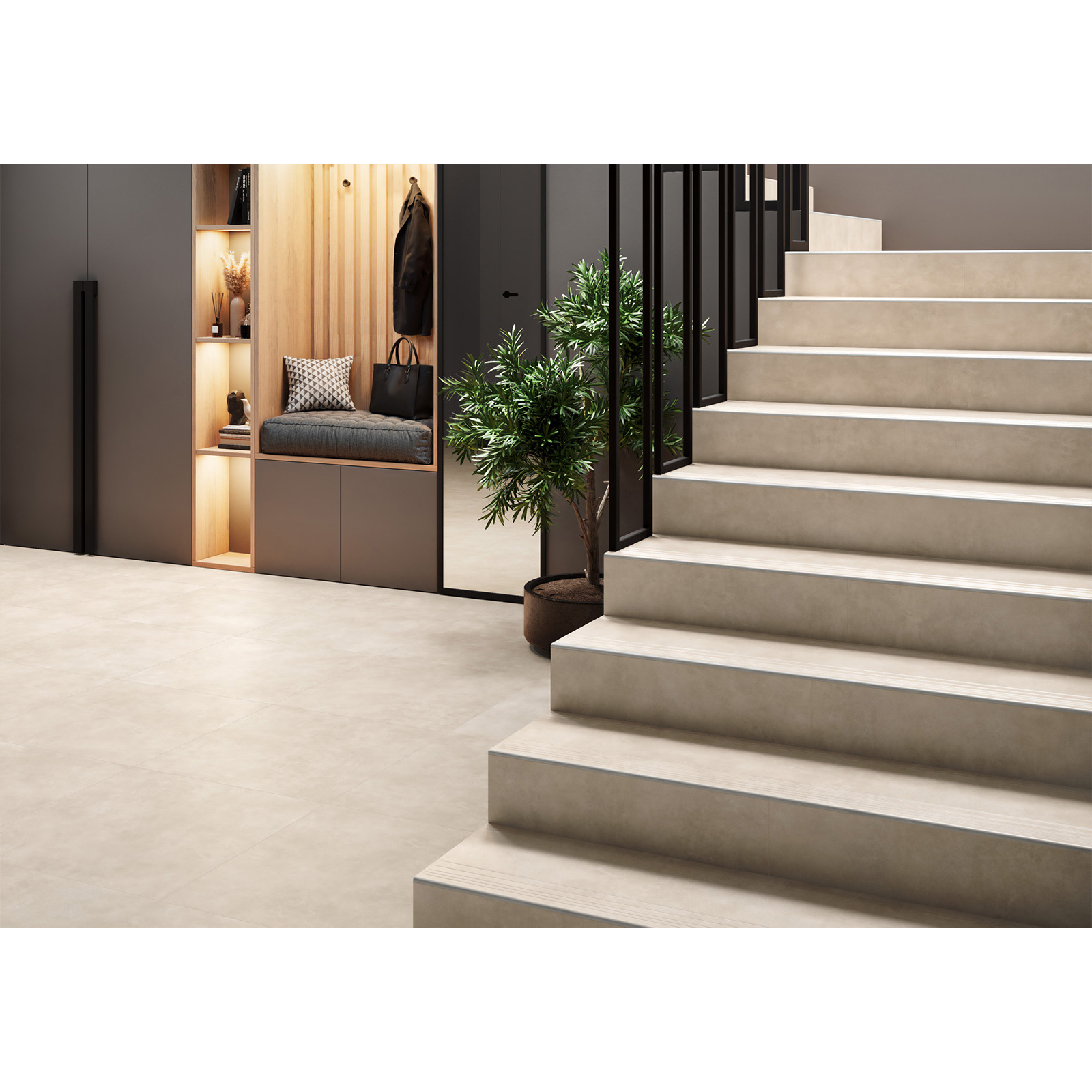 Изображение товара Керамогранит Alma Ceramica Urban Home 60x60 Глазурованный Бежевый