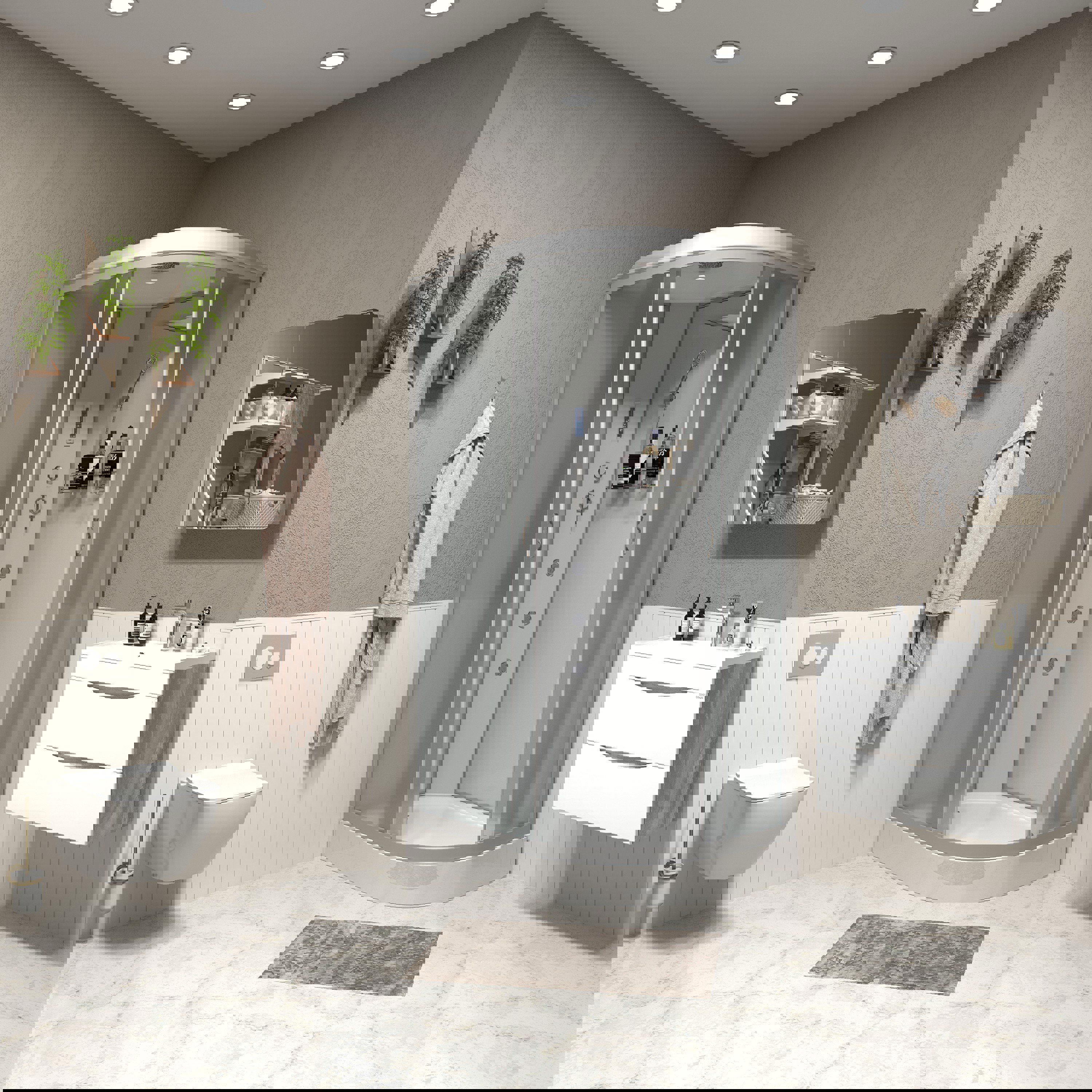 Изображение товара Душевая кабина Niagara NG-3312-14LF низкий поддон 120x80 см гидромассаж зеркало