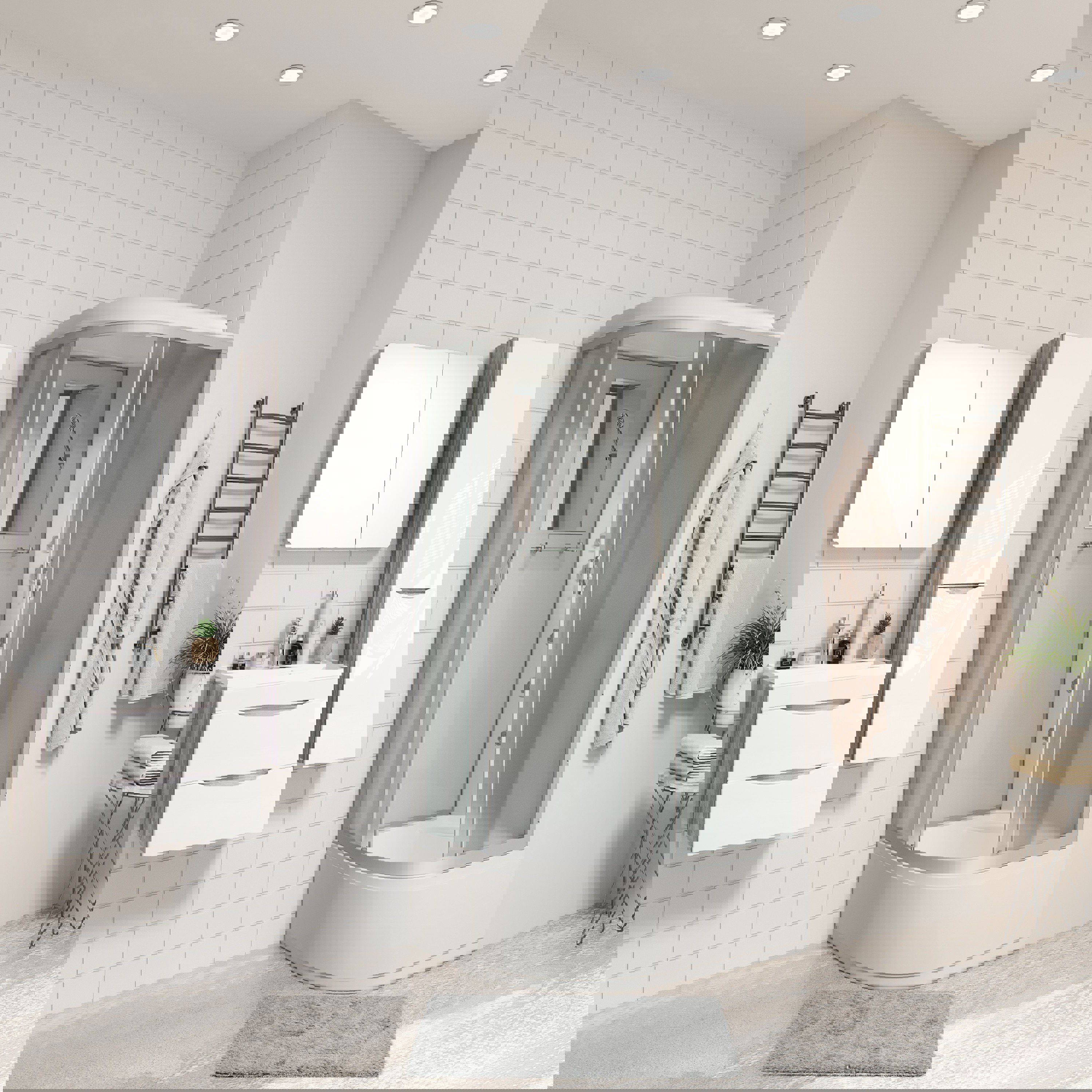 Изображение товара Душевая кабина Niagara NG-2310-14RG высокий поддон 120x80 см стекло матовое