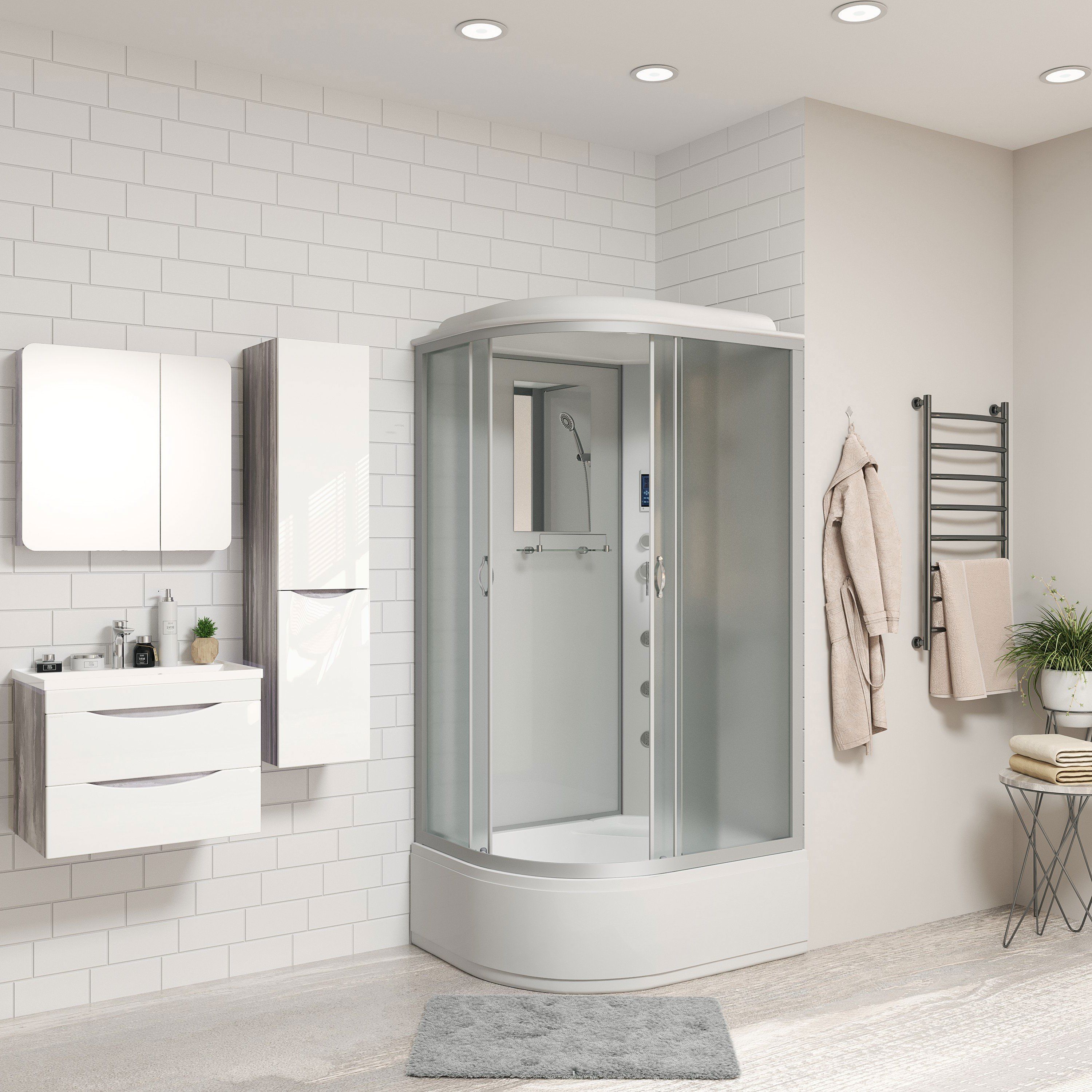 Изображение товара Душевая кабина Niagara 23101424RF высокий поддон 120x80см