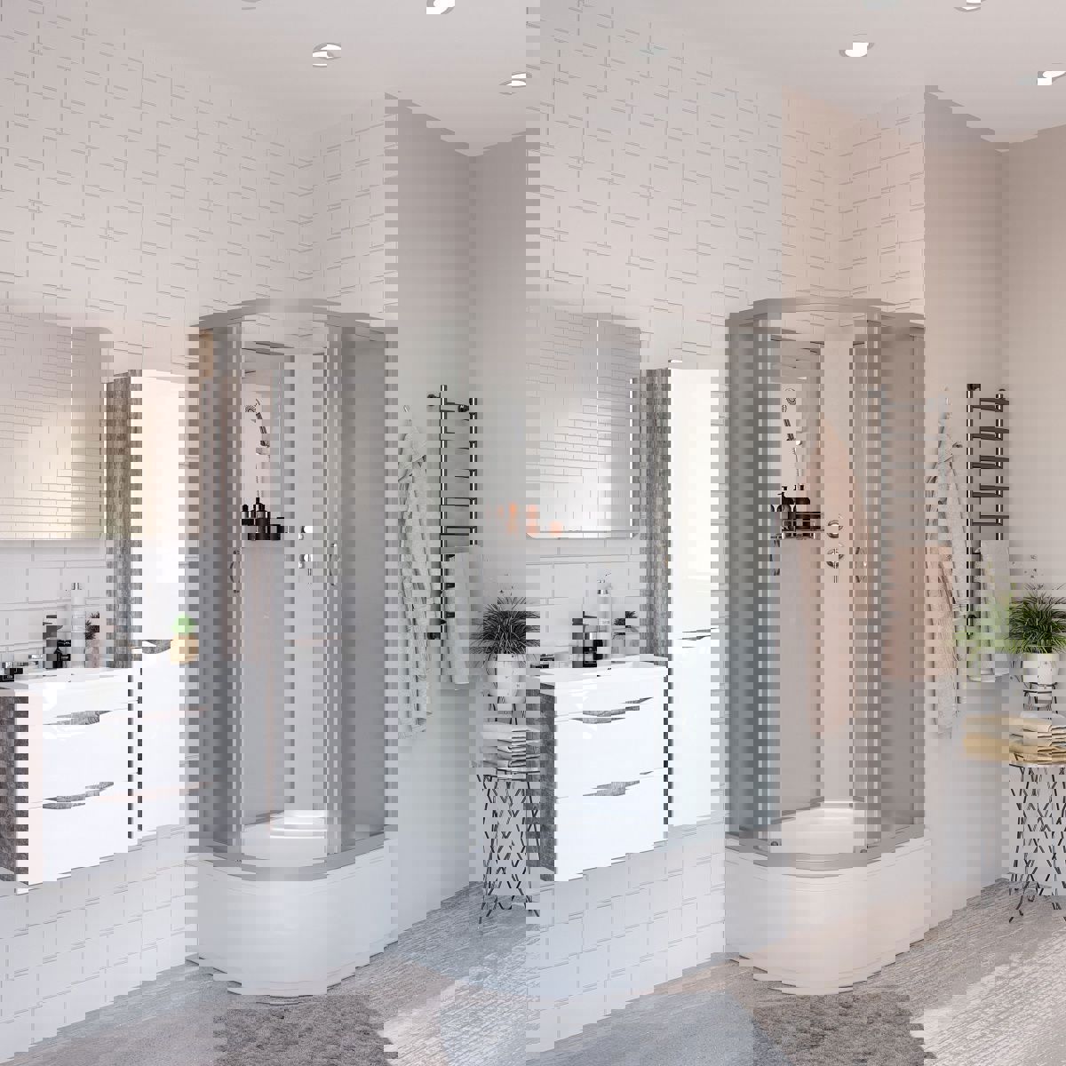 Изображение товара Душевая кабина Niagara 23101424RBK высокий поддон матовое стекло 120x80 см Изображение товара Душевая кабина Niagara 23101424RBK высокий поддон матовое стекло 120x80 см