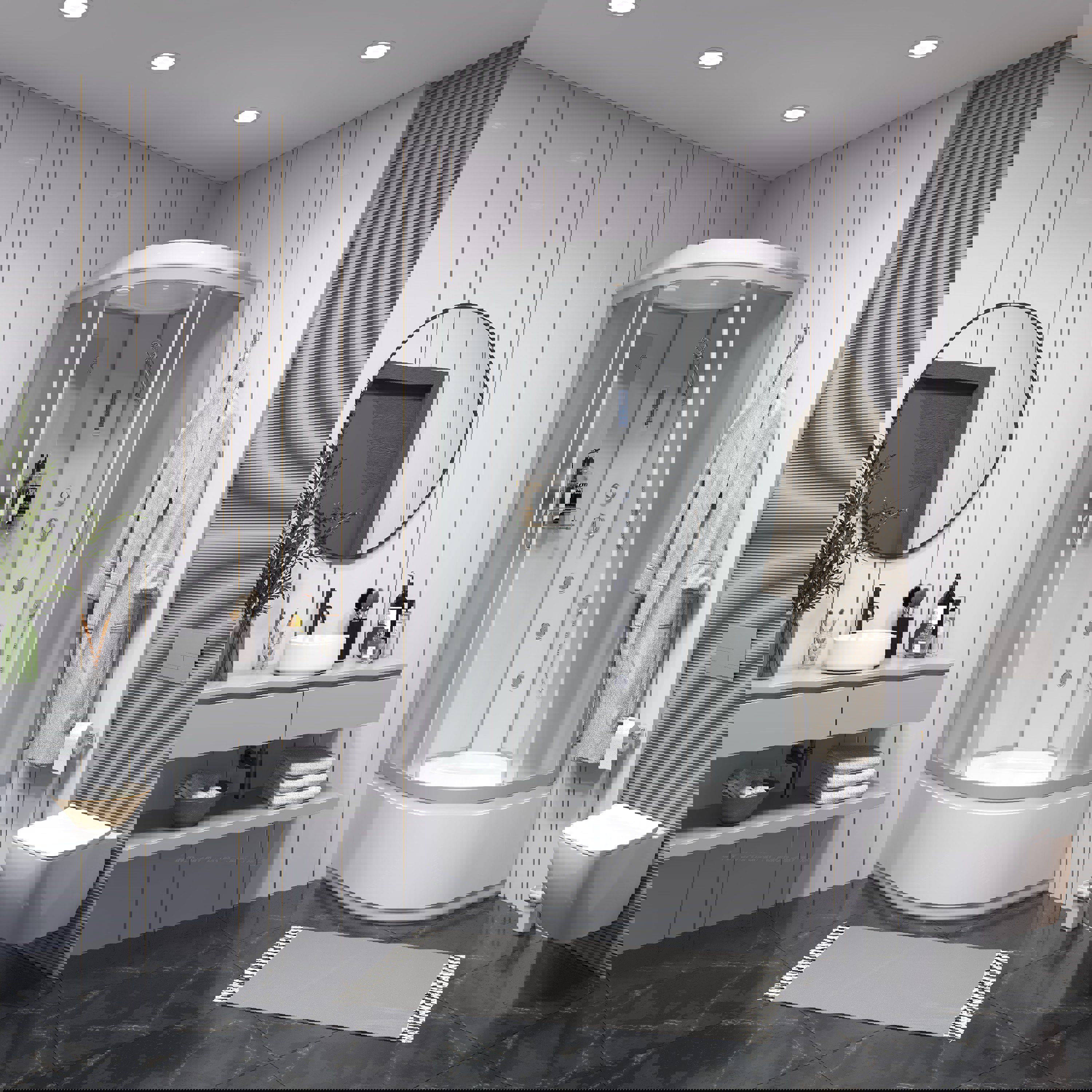 Изображение товара Душевая кабина Niagara Classic 100x100x215 с высоким поддоном 40 см Изображение товара Душевая кабина Niagara Classic 100x100x215 с высоким поддоном 40 см