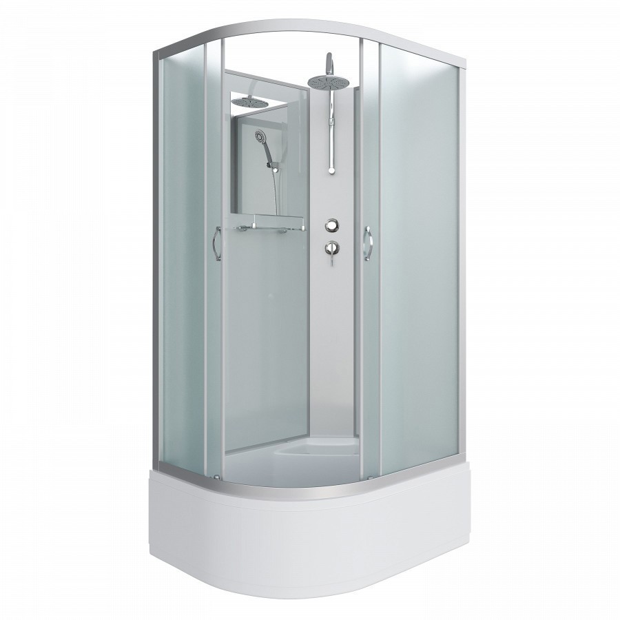 Изображение товара Душевая кабина Niagara Classic 120x80x240 высокий поддон матовое стекло Изображение товара Душевая кабина Niagara Classic 120x80x240 высокий поддон матовое стекло