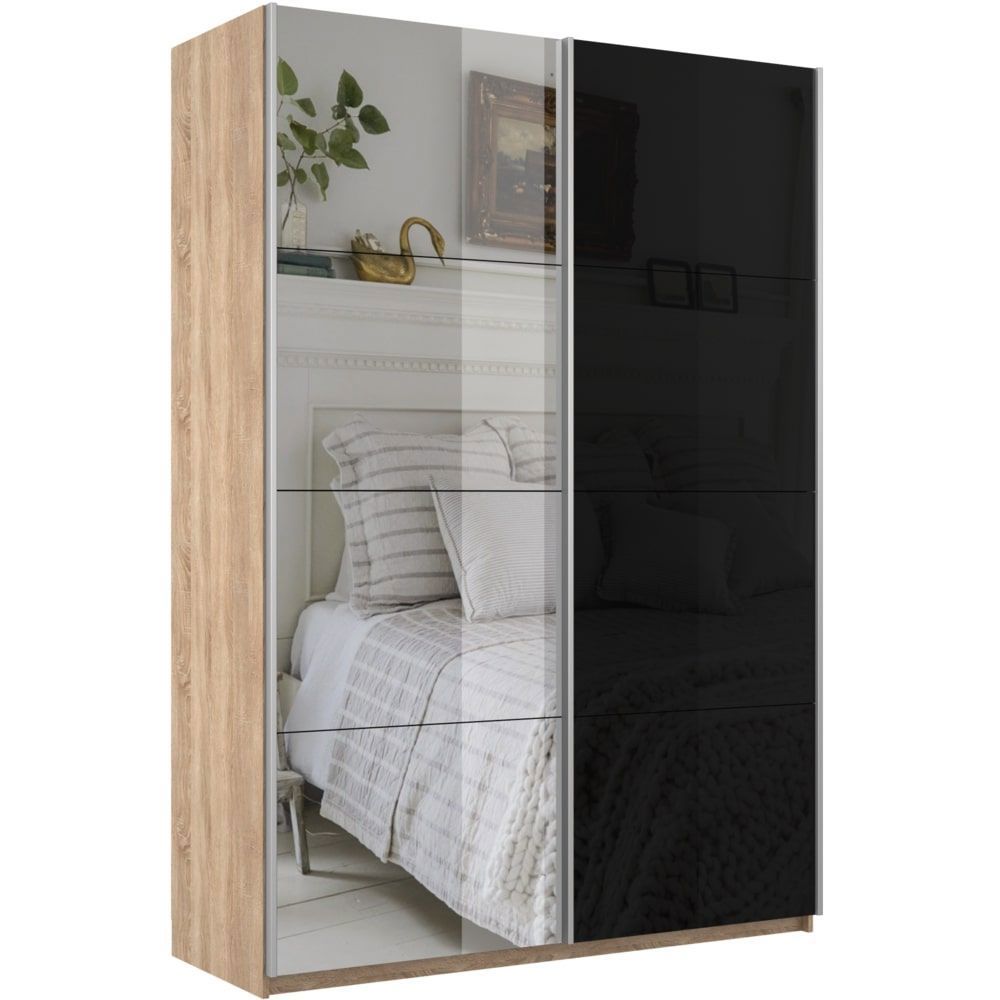Изображение товара Шкаф-купе Мебельная Компания Е1 2 дверный 230x140x57 см 7 полок ЛДСП цвет дуб сонома 1Pschz_140_S Изображение товара Шкаф-купе Мебельная Компания Е1 2 дверный 230x140x57 см 7 полок ЛДСП цвет дуб сонома 1Pschz_140_S