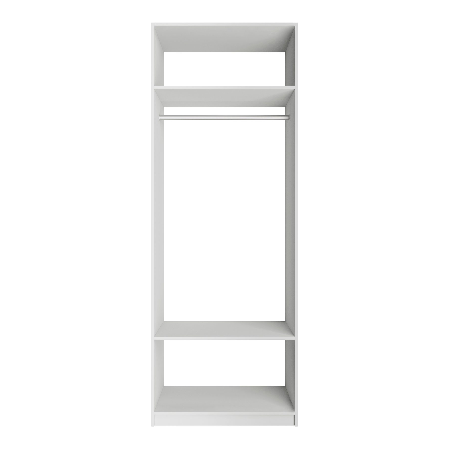 Изображение товара Гардеробная Мебельная компания е1 MOD_GAR_800_B 81x220x51 см цвет белый