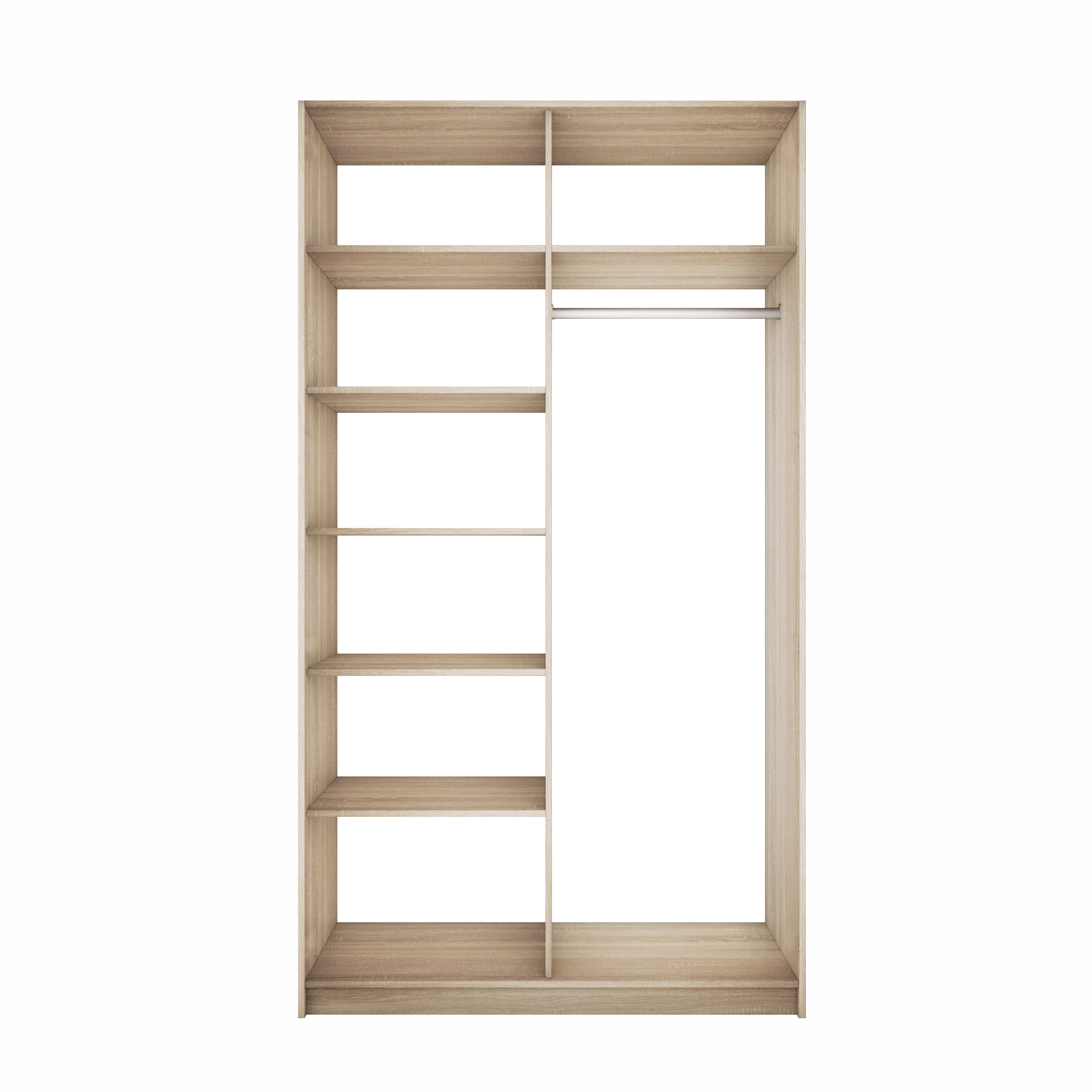 Изображение товара Гардеробная Мебельная компания е1 MOD_GAR_1200_S 121x220x51 см цвет бежевый Изображение товара Гардеробная Мебельная компания е1 MOD_GAR_1200_S 121x220x51 см цвет бежевый